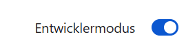 Entwicklermodus aktivieren