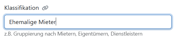 Klassifizierung und Farbetikett im System